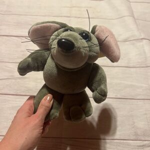 NWT vintage 1985 heart line snuggables cheesy the mouse plush toy